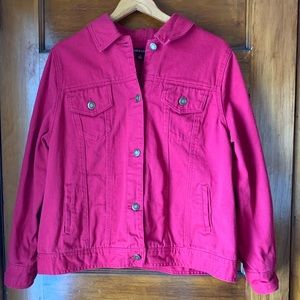 Darn pink jean jacket
